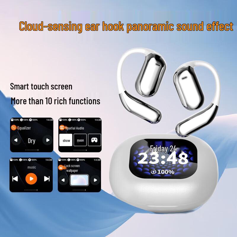 WITMIND Q16Pro Open-Ear Bluetooth Headset with Smart Color Screen