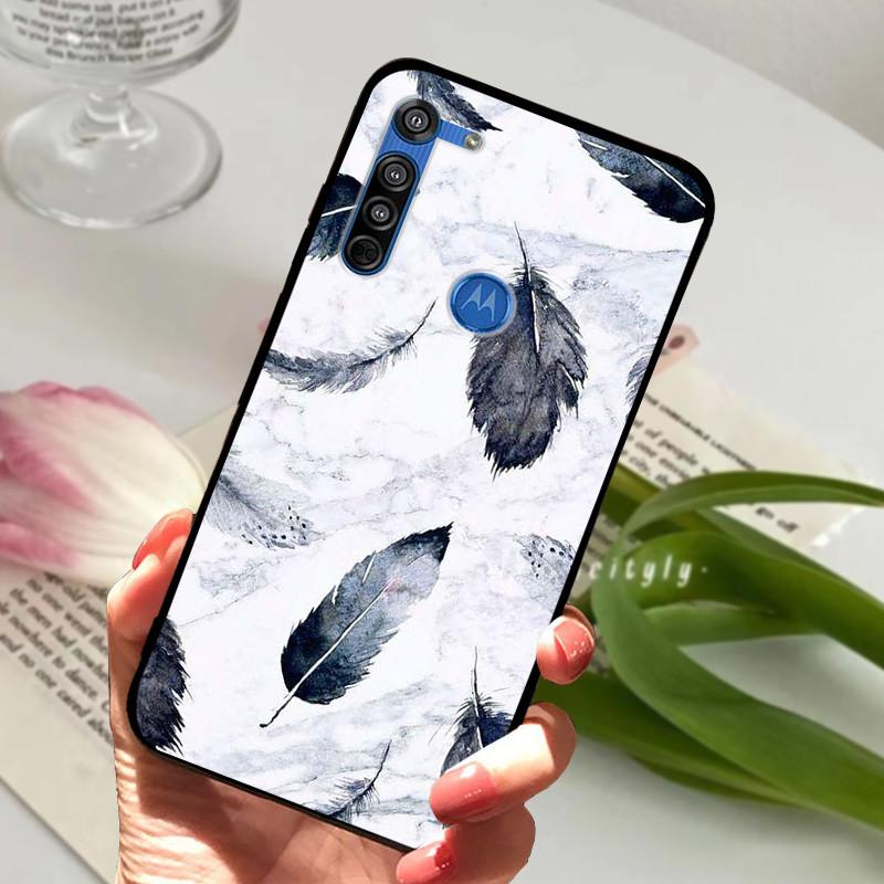 For Motorola Moto G8 Plus Case Black Silicone Cover Case for MOTO G8 Play G 8 Power Lite Fashion TPU Protective Back Cover Shell