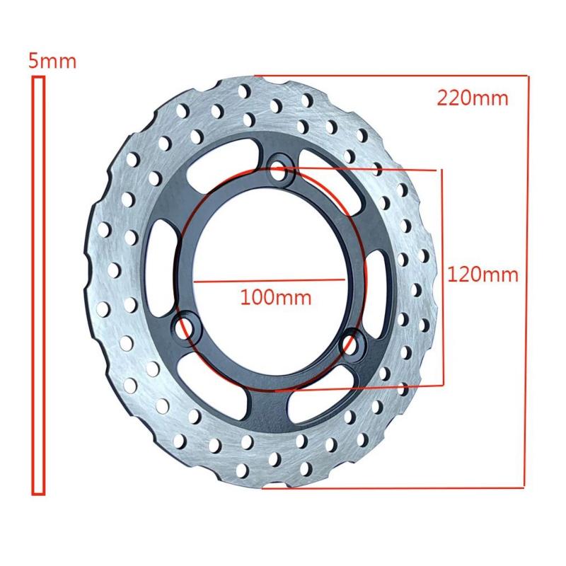 Motorcycle Rear Brake Disc Rotor For Kawasaki EX250 Ninja250 Ninja 250R 2007-2014