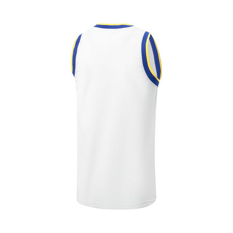 Li Ning Basketball Series Soft Skin Training Jersey Men tops White AATW005-7