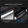 4pcs Universal Carbon Fiber Leather Car Door Sill Protection Film DIY Paste Waterproof Anti Scratch Strip Car Sticker Protect