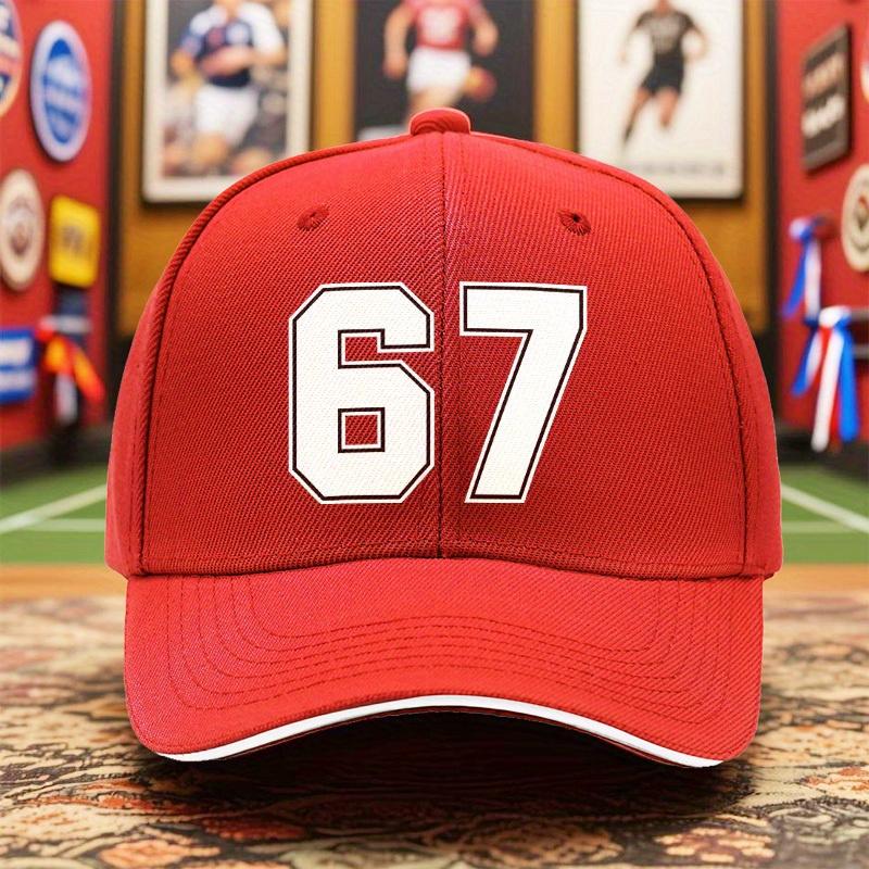 

1pc of 2025 Unisex Lightweight Baseball Cap Model 67 Featuring a Printed Outdoor Breathable Black Duckbill Hat One Size