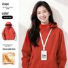 Purple 3-in-1 Winter Mountaineering Jacket with Custom Logo and Velvet Fleece Liner