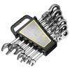 6pcs/set Gears Wrench Set Open End Wrenches Activities Ratchet Repair Tools Torque Combination Spanner Allen Keys
