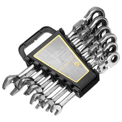 6 sztuk / zestaw zestaw kluczy zębatych klucze otwarte działania narzędzia do naprawy grzechotek moment obrotowy klucz kombinowany klucze imbusowe