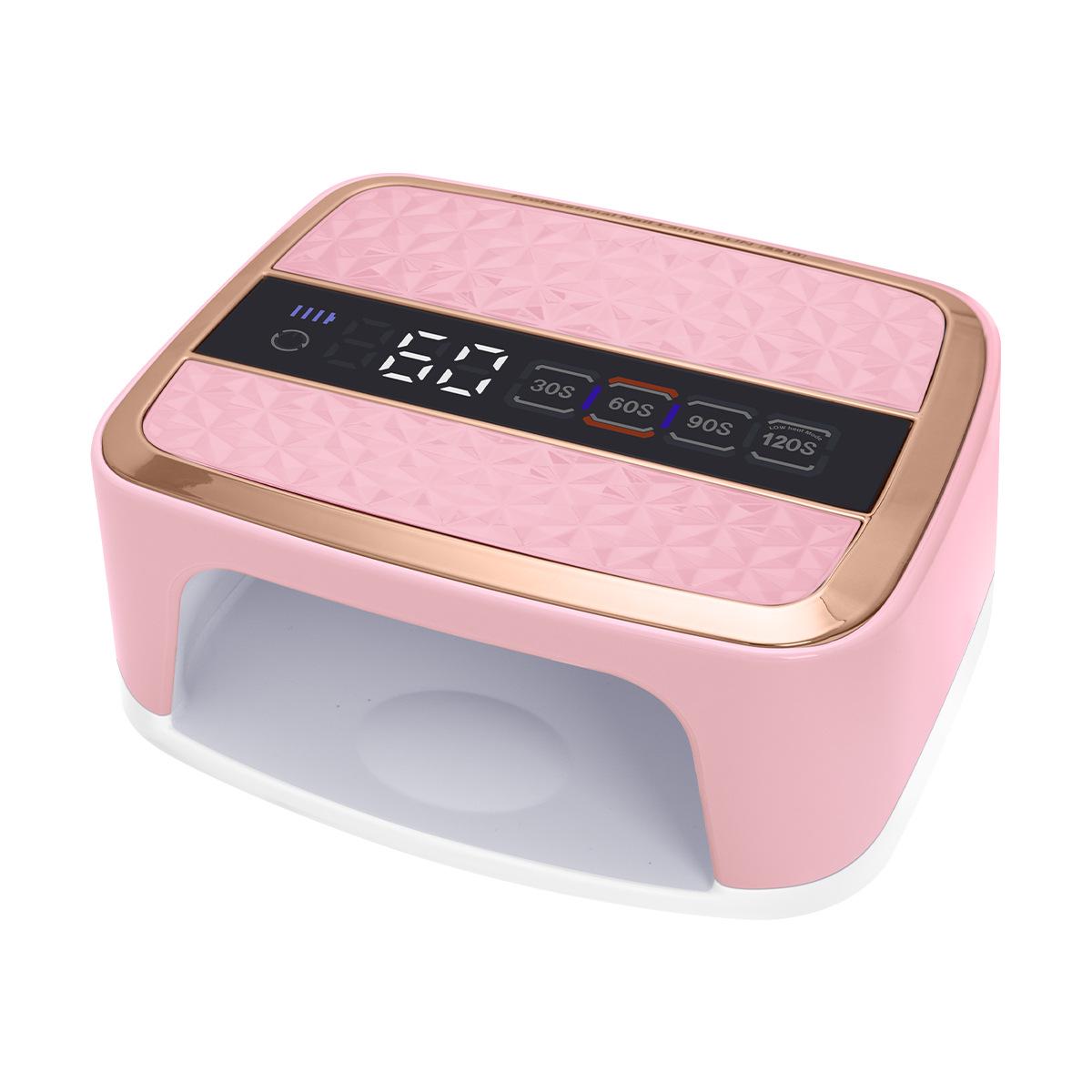 

168 Вт Мощная Перезаряжаемая УФ Лампа для Ногтей для Быстрой Сушки в Профессиональных Салонах розовый