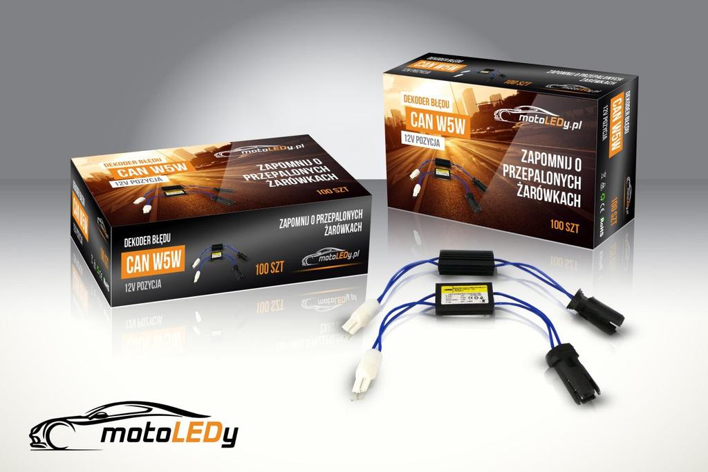 2 Stück CAN Fehlerdecoder W5W 12V Off-Road Position