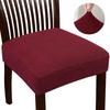 Jacquard Chair Covers Stretchy Solid Color Anti-Slip Chair Slipcovers Soft Sofa Seat Cover Living Room Restaurant Office Hotel