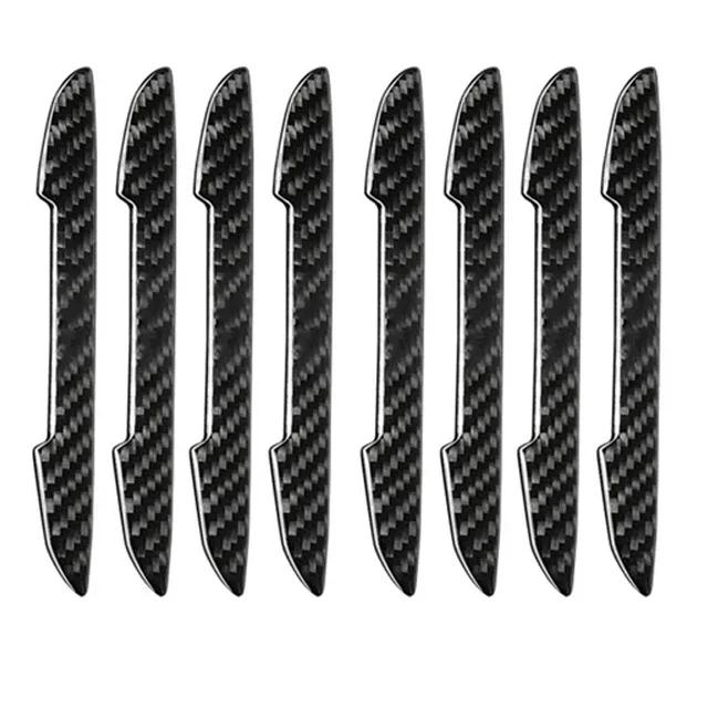 Carbon Fiber Look Car Door Protective Sticker Stripcar Body Rearview Mirror  Edge Anti-Collision Protector Anti-Scratch Stickers