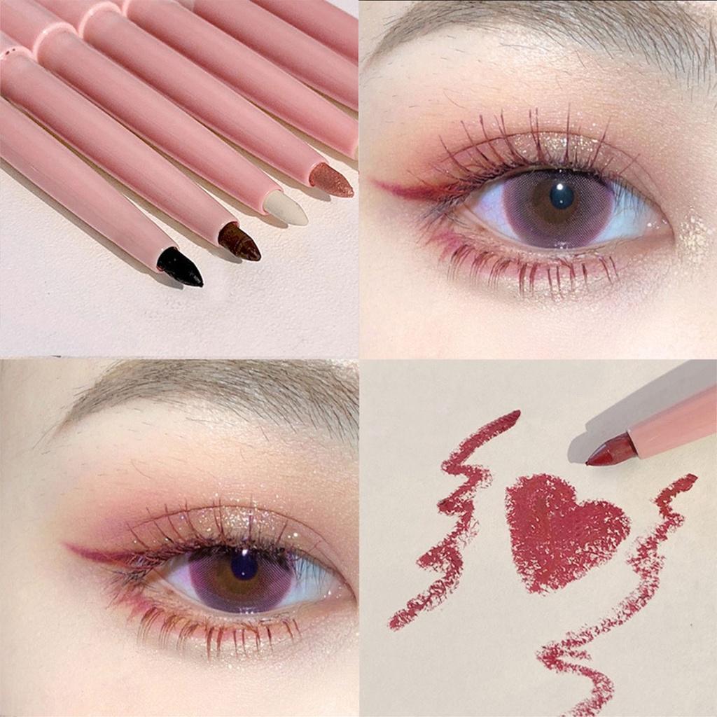 COD 5 Farben Silhouette Fine lovely Waterproof Eyeliner Lovely Eyeliner und Lidschattenstift Augenlid Augenbrauen Eyeliner Waterproof Matteffekt Natürlich