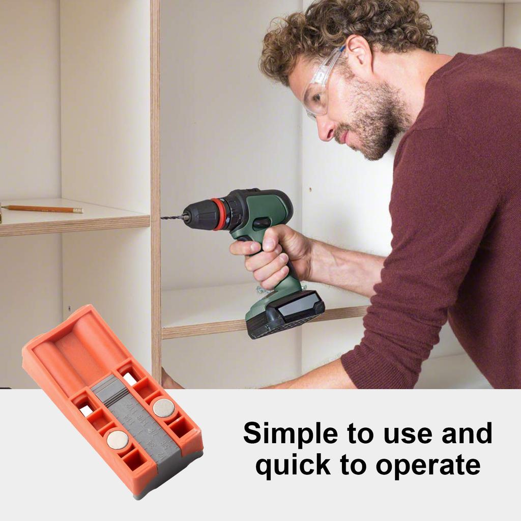 Set Universale di Punte per Legno Guida per Trapano per Falegnameria Jig Guida Rapida e Facile per la Produzione di Mobili Artigianato