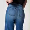 Women's Jeans Wide Leg Mid Waist High Elasticity Elastic Waist Washing Jeans From China Mainland With No Brand