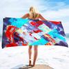 Oil Paintings Super Soft Plush Beach Bath Pool Towel Pool Towel Oversized Lightweight Sand Free Quick Dry Plush Beach Towel
