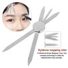 1 Pcs Microblading Balance Positioning Tattoo Ruler Makeup Eyebrow Design Golden Ratio Ruler Measurement Tool