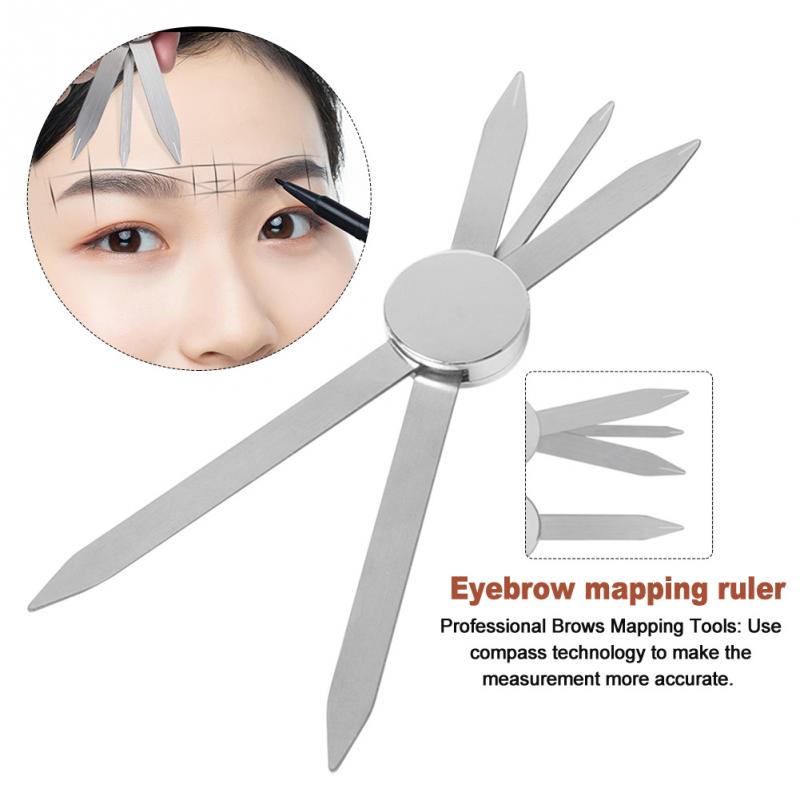1 Pcs Microblading Balance Positioning Tattoo Ruler Makeup Eyebrow Design Golden Ratio Ruler Measurement Tool