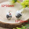 12 * 16Mm Lose Perlen Keramik Ovale Perlen Jingdezhen Keramikperlen DIY Keramikperlen Chinesischer Knoten Zubehör Material