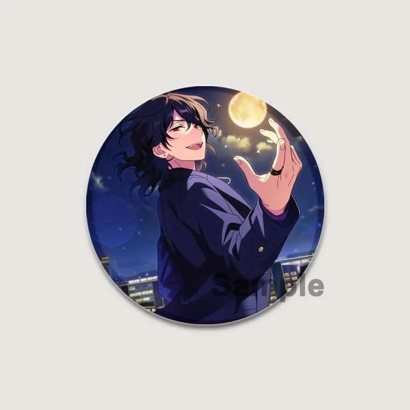 32/44/58mm Anime Ensemble Stars Pins Cartoon Characters Rei Sakuma Badge Handmade Brooches Breastpin for Backpack Clothes Gift Accessory