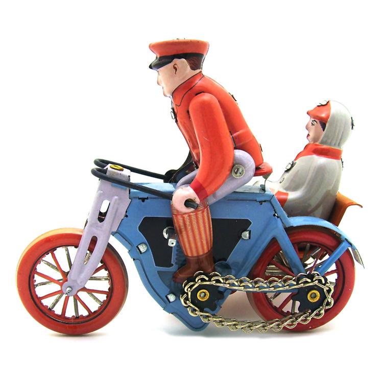 Retro MS458 Human-Powered Tricycle Toy - Personalized Tinplate Craft Gift