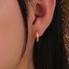 6 Paires Boucles d'Oreilles Huggie Vintage en Acier Inoxydable 316 Pour Femmes Hommes Piercing Cartilage Hélix Bijoux