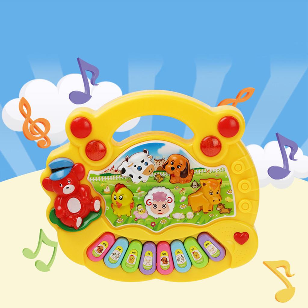 Electronic Baby Instrument Farm Animal Keyboard Toy Children Educational Musical Instrument Toys