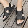 2025 Herren Sandalen mit weicher Sohle aus Leder: Rutschfeste, vielseitige Freizeit-Strand- & Outdoorslipper