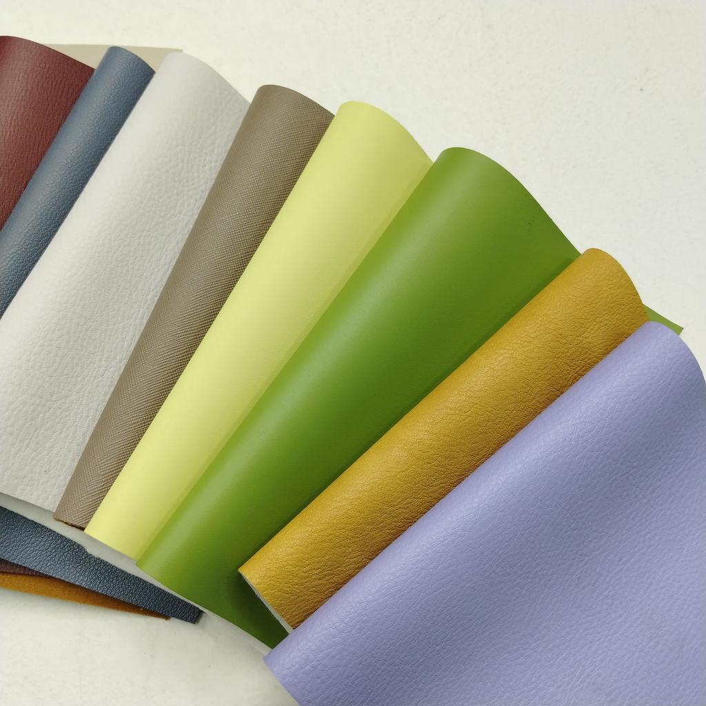 Customizable,in Various Colors, Grainy Soft Embossed Synthetic PU Leather Water Resistant Stretchable for Shoes Bags