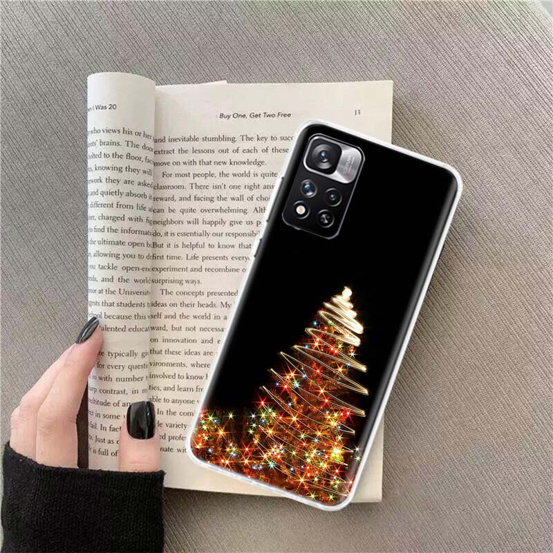 

Merry Christmas Tree Deer Phone Case For Xiaomi Poco X4 F4 GT X3 NFC X5 X6 X7 Pro 5G M5 M5S M3 F5 Mi F6 F3 F2 F1 Cover Coque Fun Xiaomi Poco M3 Pro