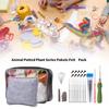 Animal Succulent Plant Needle Felting Supply, Beginner Wool Felt Tool with Needle, Instruction, Wool Roving, Wood Handle