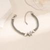 Colorfast Korean-Japanese Titanium Steel Women's Bracelet - Versatile, Fashionable Hand Jewelry.