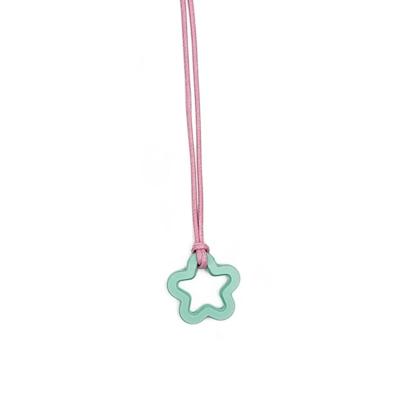 Bunte Blumen-Anhänger-Halskette für Frauen Freundin Geschenk Harajuku Harz Pflaumenblüte Choker Jahrestag Y2K Schmuck 2026 Trend