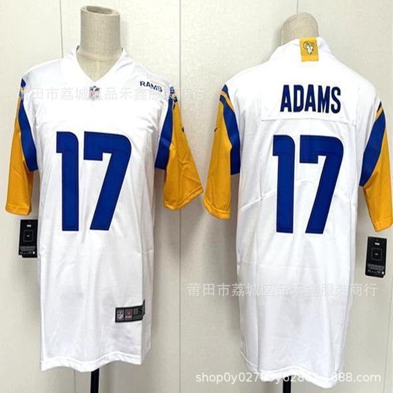 Los Angeles Rams NFL Football Jersey Mens Cotton Team Uniform Shirt 17 Blue White