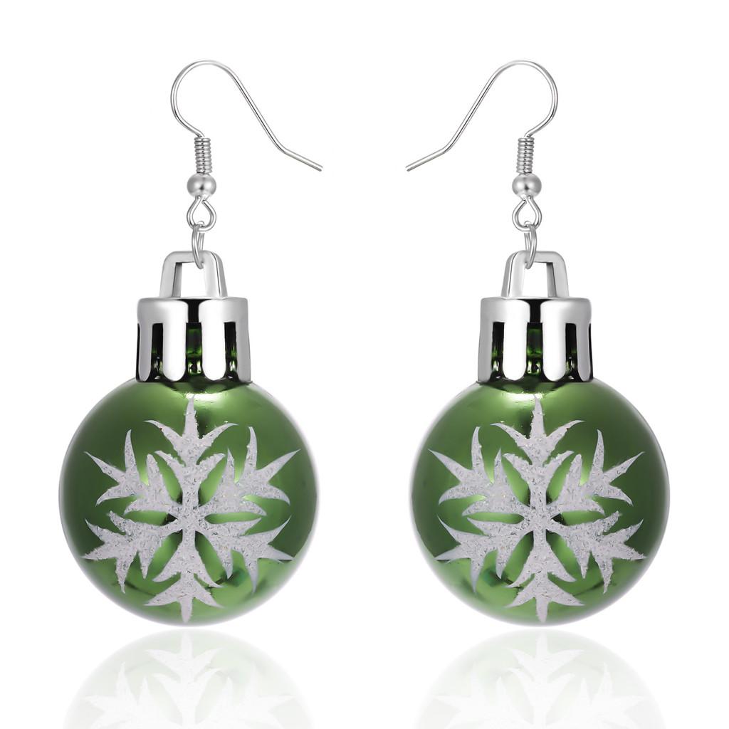 Holiday Festive Resin Earrings Featuring Snowflake And Star Designs For Women
