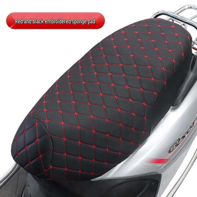 Moshuntong Thickened Winter Leather Seat Cushion for Electric Vehicle & Motorcycle