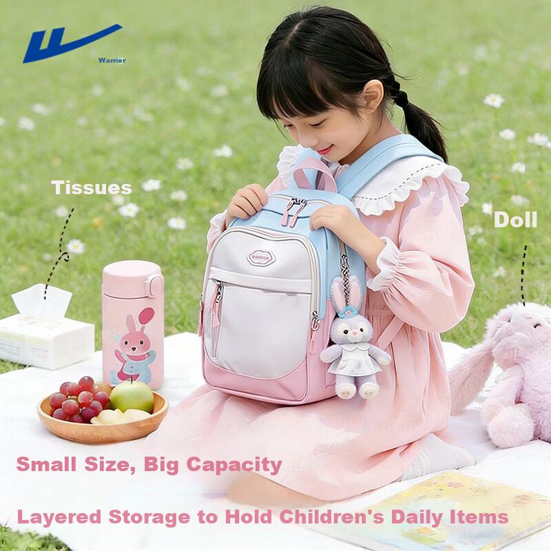 Warrior Children's Backpack Outdoor Travel Small School Bag Lightweight Stylish Primary School Spring