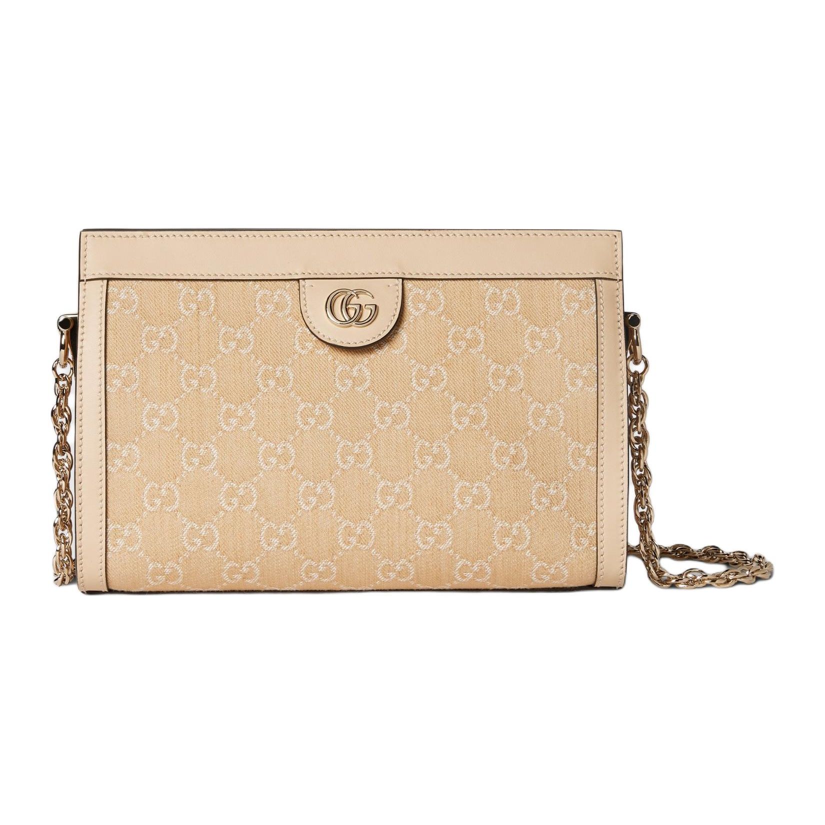 

Gucci Ophidia Double G Logo Magnetic Closure Chain Denim Crossbody Shoulder Bag Women bags Light-Beige 503877-FAC8G-5701 Basic Set (Bag+Dust Bag)