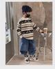 Boys' Thick Knitted Pullover Sweater, Half-High Neck, Autumn/Winter 2023 Collection