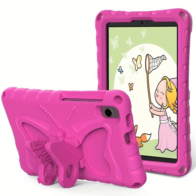 Coque Mignonne en EVA pour Enfants pour Samsung Galaxy Tab A11 8,7 Pouces / A9 8,7  / A7 Lite 8,7 , Intégrant un Support Papillon