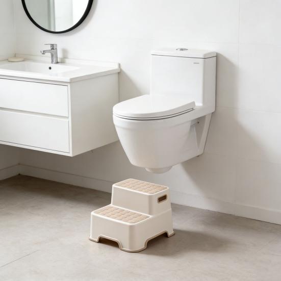 Toiletkruk Multifunctioneel Verstelbaar Opstapje Antislip Oppervlak Ergonomisch Ontwerp Kinderen Volwassenen Verstopping Verlichtende Kruk