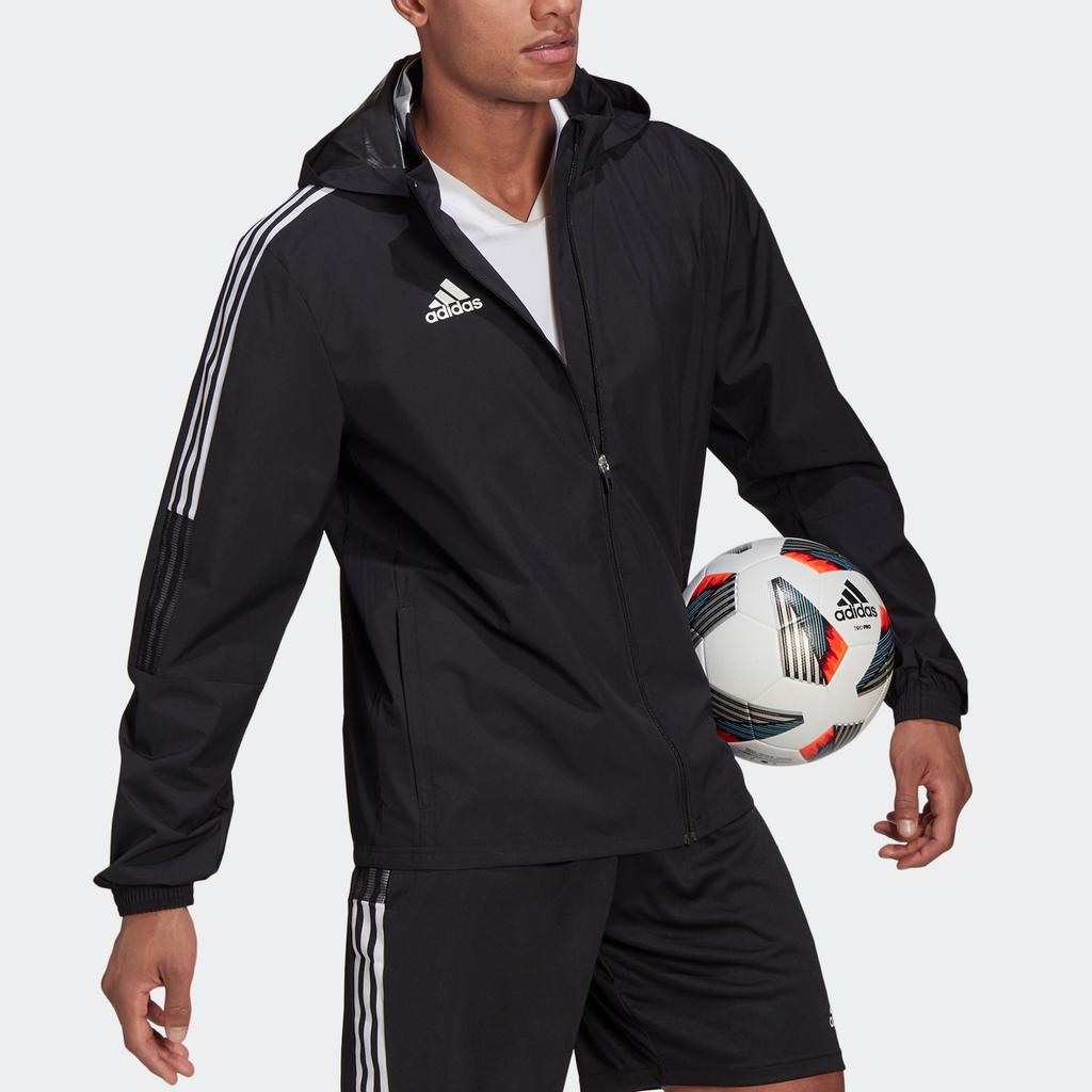 Adidas Chaqueta Tiro 21 Aw Fútbol Casual Deportivo con Capucha para Hombre Chaquetas Negro GH4466