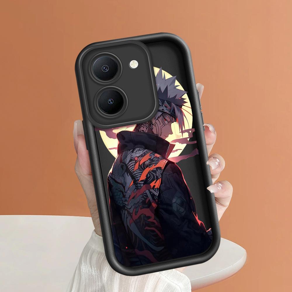 Soft Silicone Square Ladders Cartoon Pattern Full Cover Camera Protection Shockproof Case for iPhone Infinix Tecno Vivo