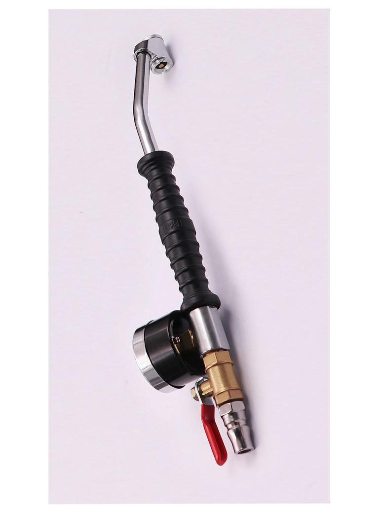 Quick Inflate Tire Valve Extension with Pressure Gauge and Lighter Adapter