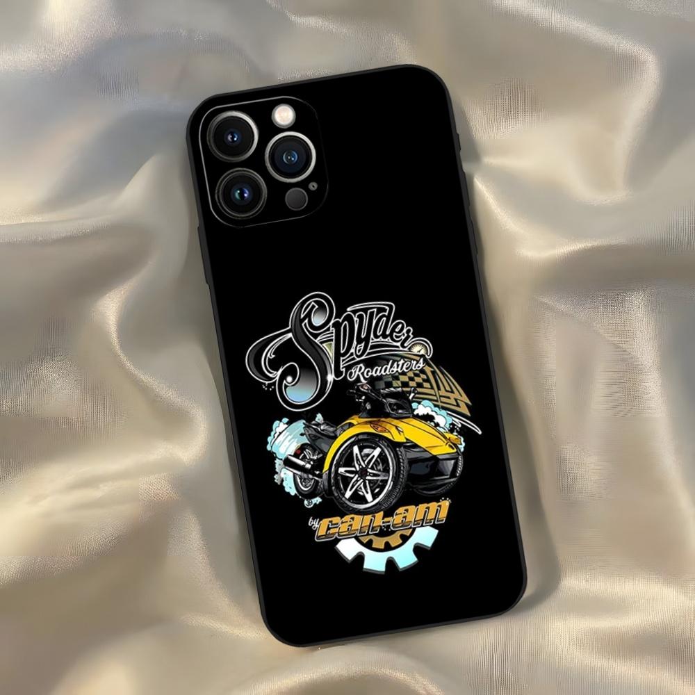 Can Am Can-am Team Phone Case for Iphone 16 15 14 13 12 11 Pro Max Xr X Xs Mini 8 Plus SE 2022 Black Soft Silicone Cover