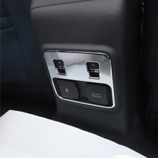 For -2024 Ford Bronco ABS Chrome Rear Window Lift Control Switch Cover Trim