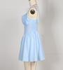 Spring/Summer Fashion: Sexy Strapless Waist-Cinching Lace-Up Short Dress for Women