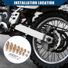Rear/Brass Wheel Spoke Balance Weights Refill/with Wrench/Durable/Metal / 14pcs/Set/Gold Tone/for Motorcycle
