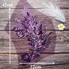 Patch Sequin Embroidery Sequin Appliques Phoenix Tail DIY Sew On Patch Feather Appliques Wedding Gown DIY Decoration