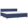 Maison Exclusive - Sommier à lattes de lit avec matelas Bleu 200x200 cm Tissu