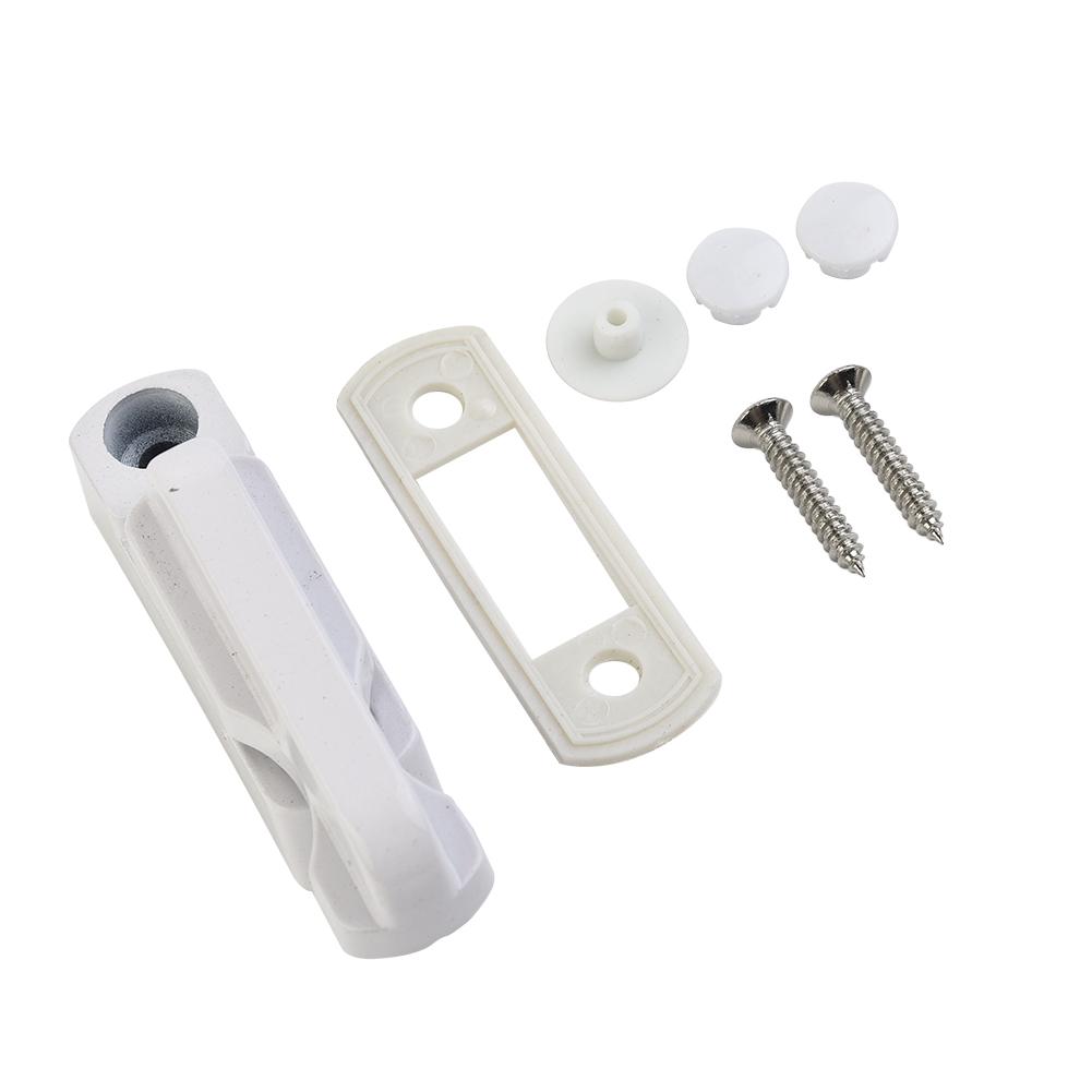 White Window Lock T-lock Aluminum Safety Handle Anti-theft For Latch Sash Door Stopper Restrictor Office Plastic