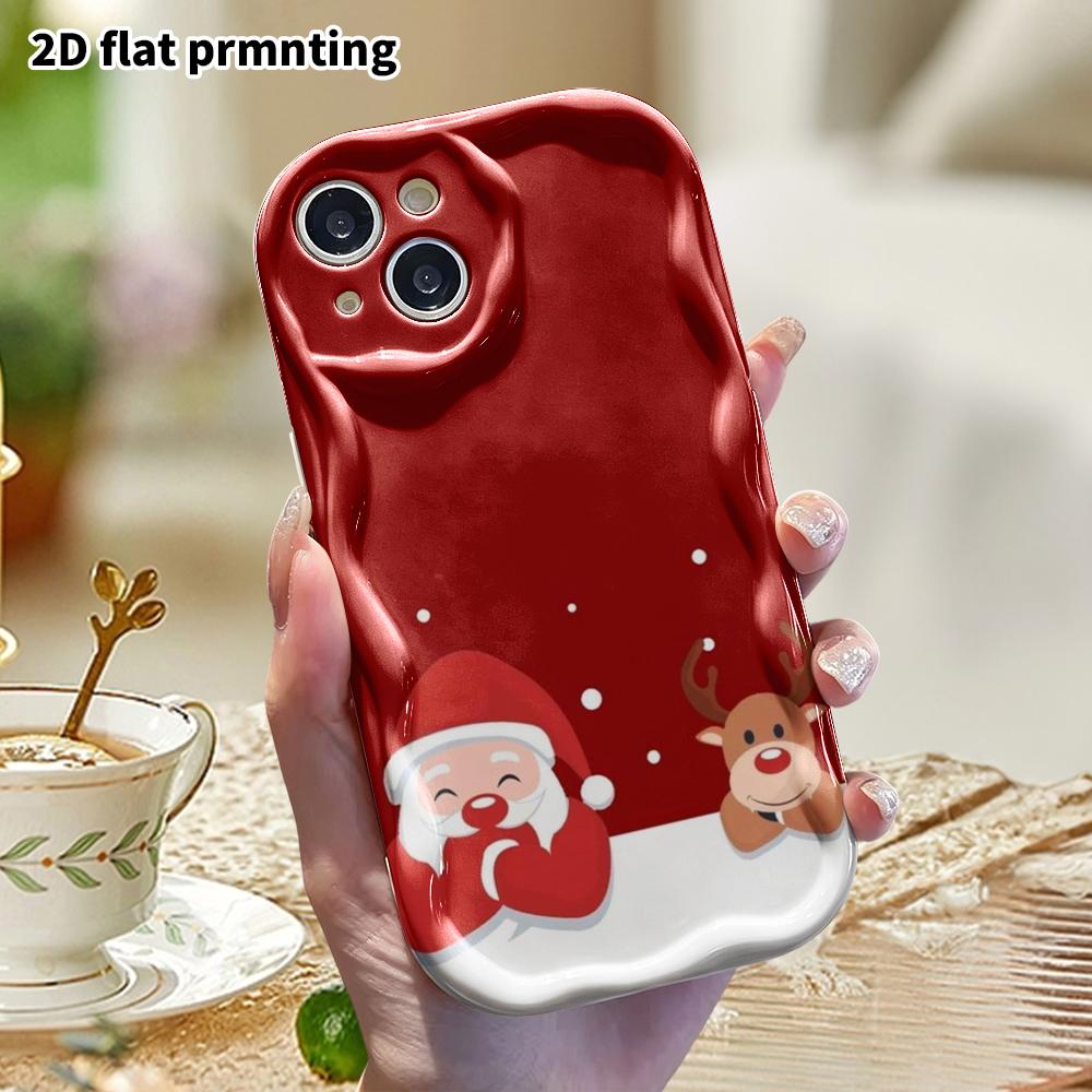 Phone Case: 2D Flat Design, Suitable for iPhone 18 17 16 15 14 13 12 Pro Protective Case, Phone Decoration, Flat Illustration, Halloween and Christmas