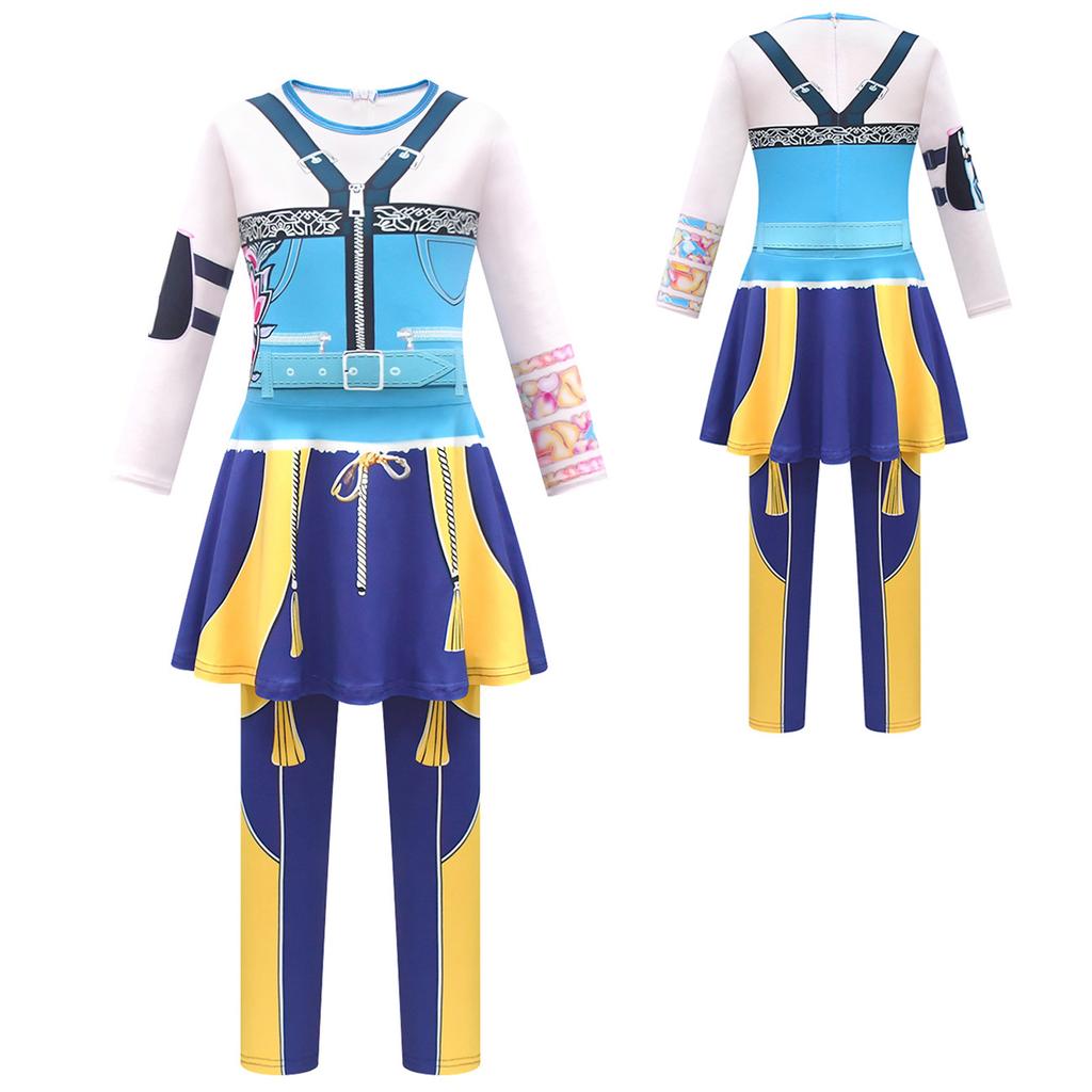 Children's Fun Printed Half body Skirt Pants And Jumpsuit